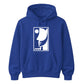 Abstract Line Art Face Silhouette Graphic Unisex Hoodie