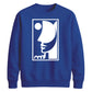 Abstract Line Art Face Silhouette Graphic Unisex Sweatshirt