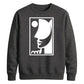 Abstract Line Art Face Silhouette Graphic Unisex Sweatshirt