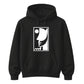 Abstract Line Art Face Silhouette Graphic Unisex Hoodie