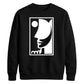 Abstract Line Art Face Silhouette Graphic Unisex Sweatshirt