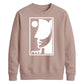 Abstract Line Art Face Silhouette Graphic Unisex Sweatshirt