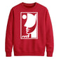 Abstract Line Art Face Silhouette Graphic Unisex Sweatshirt