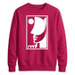 Abstract Line Art Face Silhouette Graphic Unisex Sweatshirt