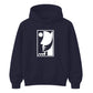 Abstract Line Art Face Silhouette Graphic Unisex Hoodie