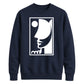 Abstract Line Art Face Silhouette Graphic Unisex Sweatshirt
