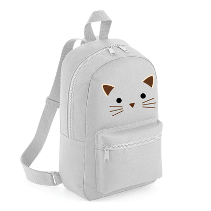 Kids Backpack Black Cat Face Cute School Bag for Girls - Small Size