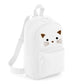 Kids Backpack Black Cat Face Cute School Bag for Girls - Small Size