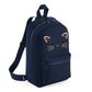 Kids Backpack Black Cat Face Cute School Bag for Girls - Small Size