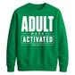 Adult Mode Activated Version 18th Birthday Unisex Sweatshirt