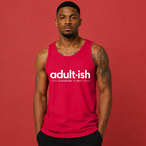 Birthday Tank Top Men Adultish Figuring It Out