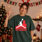 Air Santa Funny Jordan Parody Christmas Oversized T-Shirt