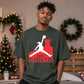 Air Santa Funny Jordan Parody Christmas Oversized T-Shirt