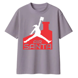 Air Santa Funny Jordan Parody Christmas Oversized T-Shirt
