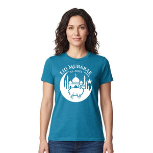 Al-Adha Sheep & Mosque Eid Mubarak Printed Unisex T-Shirt