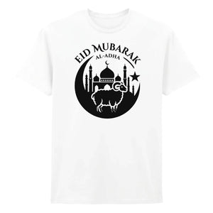 Al-Adha Sheep & Mosque Eid Mubarak Printed Unisex T-Shirt