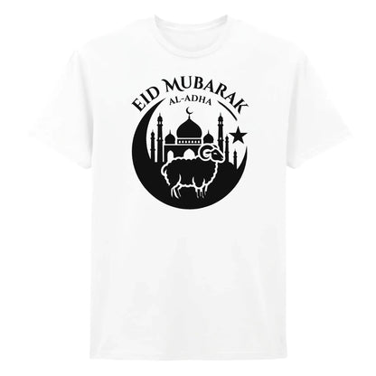 Al-Adha Sheep & Mosque Eid Mubarak Printed Unisex T-Shirt