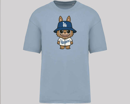 Labubu Oversized T-Shirt, Cute Anime Graphic Tee for Men & Women 100% Organic Cotton Streetwear Style M8408