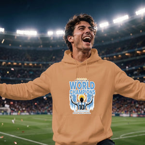 Argentina World Champions Printed Football Unisex Hoodie