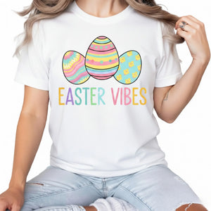 Easter Vibes Printed Tshirt-PW592