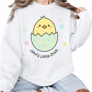 Little Chick Easter Printed Personalised Name Sweatshirt