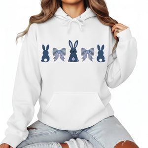 Bunny lovers Easter Printed Hoodie-PW593