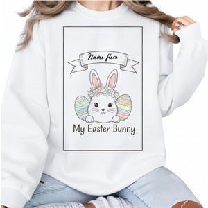 Mama Here My Easter Bunny Printed Sweatshirt - PW605