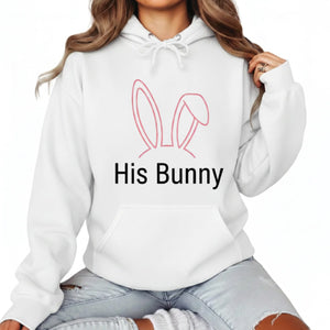 His Bunny Easter Printed Hoodie-PW603