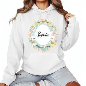 You're Egg-ccelent! Sophia Happy Easter Printed Hoodie-PW598