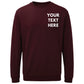 Custom Text Printed Workwear Sweatshirt