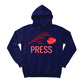 A Bird, a Bloom, and the Press Printed Hoodie-PW5122