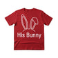 His Bunny Easter Printed Tshirt-PW603