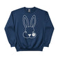 Minimal Bunny Easter Printed  Sweatshirt - PW594