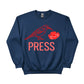 A Bird, a Bloom, and the Press Printed Sweatshirt-PW5122