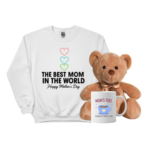The Best Mom in The World Happy Mother's Day Gift Bundle with Sweatshirt- PW560