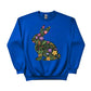Cute Spring Floral Bunny Easter Printed  Sweatshirt - PW596