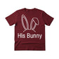 His Bunny Easter Printed Tshirt-PW603