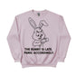 The Bunny Is Late.Panic Accordingly Easter John Printed Sweatshirt - PW600