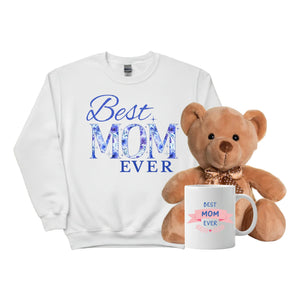 Best Mom Ever Mother's Day Gift Bundle with Sweatshirt- PW556