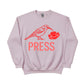 A Bird, a Bloom, and the Press Printed Sweatshirt-PW5122