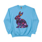 Cute Spring Floral Bunny Easter Printed  Sweatshirt - PW596