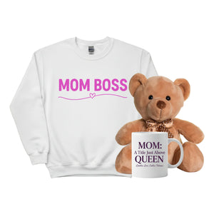 Mom Boss Mother's Day Gift Bundle with Sweatshirt- PW567