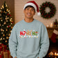 Festive Ho Ho Ho Lights Art Christmas Oversized Sweatshirt