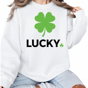 Lucky Printed Saint Patrick's Day Sweatshirt - PW615