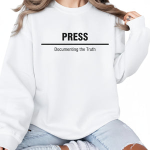 Press Documenting The Truth Printed Sweatshirt-PW5108