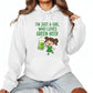 Girl Who Loves Green Beer Printed Saint Patrick’s Day Hoodie - PW623