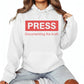 The Press as a Record of Truth Printed Hoodie-PW5117