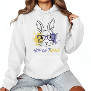 Hop On Trend Easter Printed Hoodie-PW591