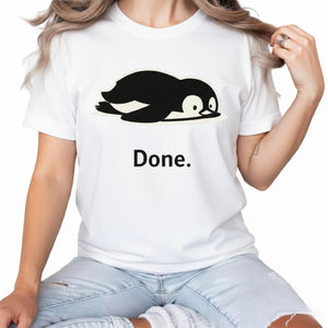 Moment of Stillness Penguin Trending Printed T-Shirt - PW5003