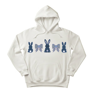 Bunny lovers Easter Printed Hoodie-PW593